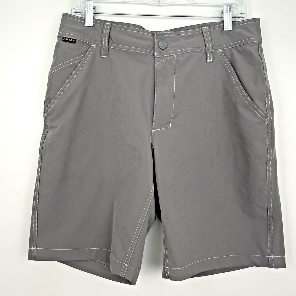 Ariat Tek Tek Shorts Men's Size 30 Khaki Tan Performance Outdoor Hiking Camping